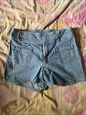 High Sierra Light Blue Denim Kids Shorts with Front Patch Pockets